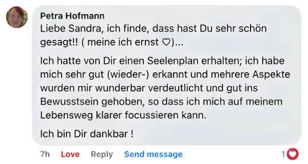 Sandra Hirsch Erfahrungsbericht 2 – Authentische Bewertung des Seelenplans